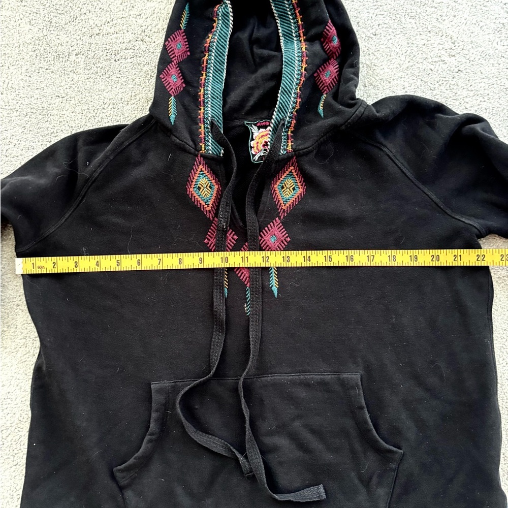Johnny was stunning black embroidered hoodie excellent worn once - Picture 7 of 9